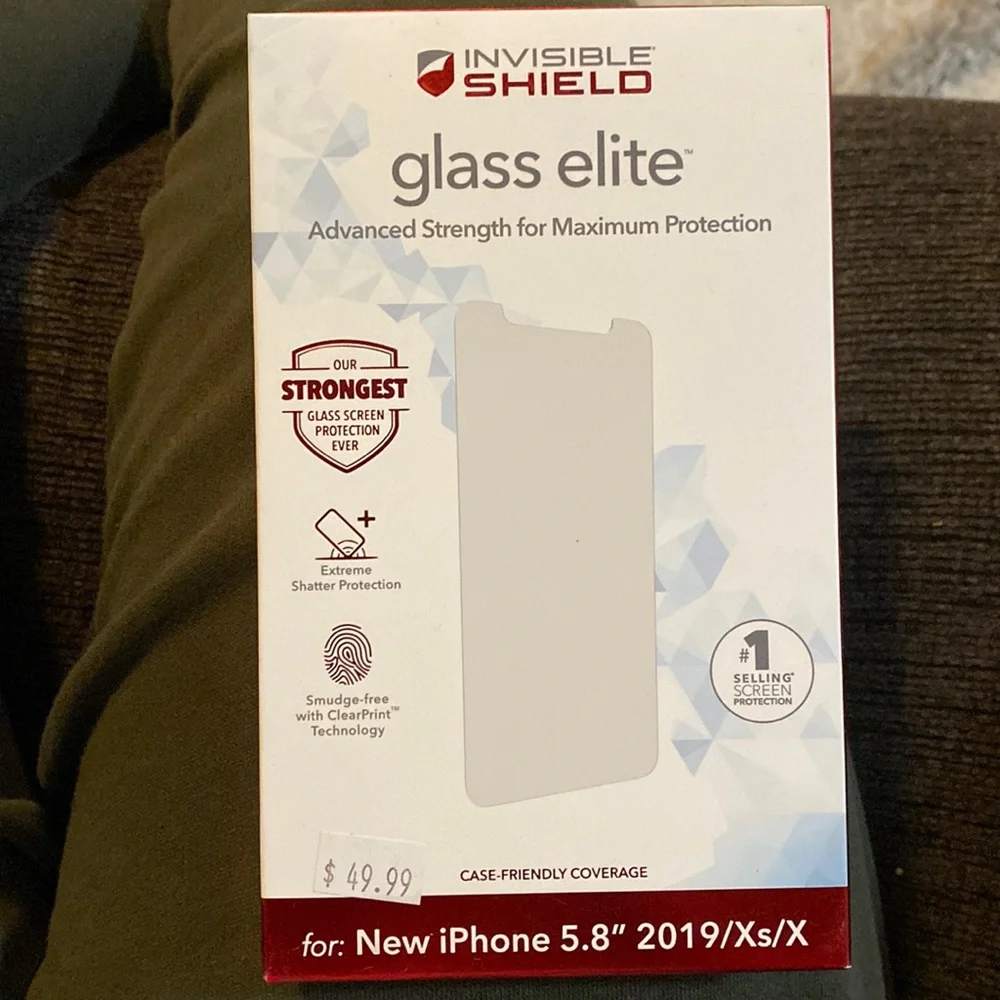 Zagg Invisible Shield Glass Elite,  New Iphone 5.8